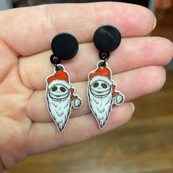 Jack Skellington Christmas earrings​ - Picture 1 of 4
